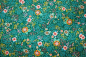 Preview: Designerbaumwollstoff Faraway Florals cypress (10 cm)